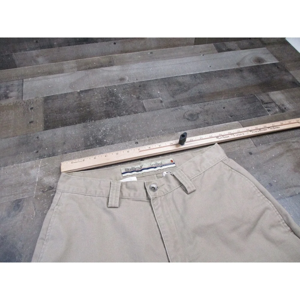 Vintage Levis SilverTab Khaki Pants Mens 29x32 Beige Loose Fit Baggy 90s Y2K